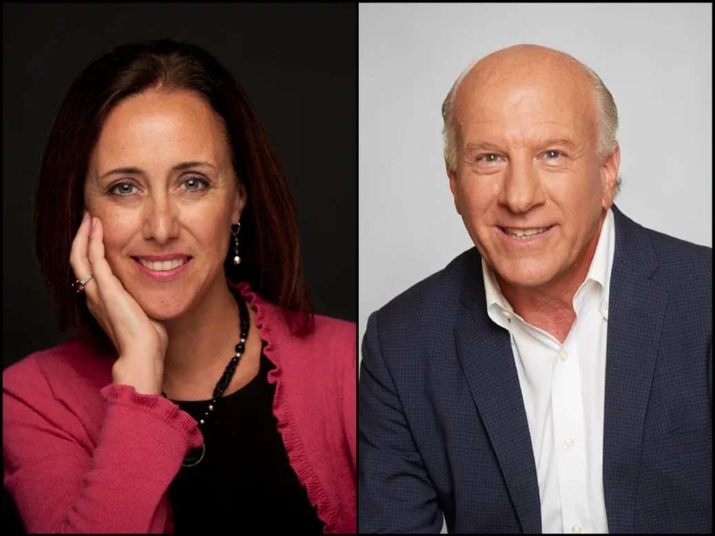 Headshots of Erika Heilman, vice president and deputy publisher, and Adi Ignatius, editor at large, of Harvard Business Review