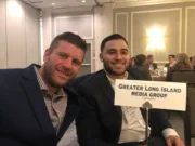 Nick Esposito and Michael White pictured at the New York Press Association convention. Picture: Contributed.