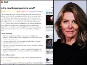Answer and attribution bar on Gist for a question about the new Superman movie, and Prorata chief business officer Annelies Jansen