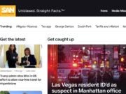 Straight Arrow News homepage screenshot