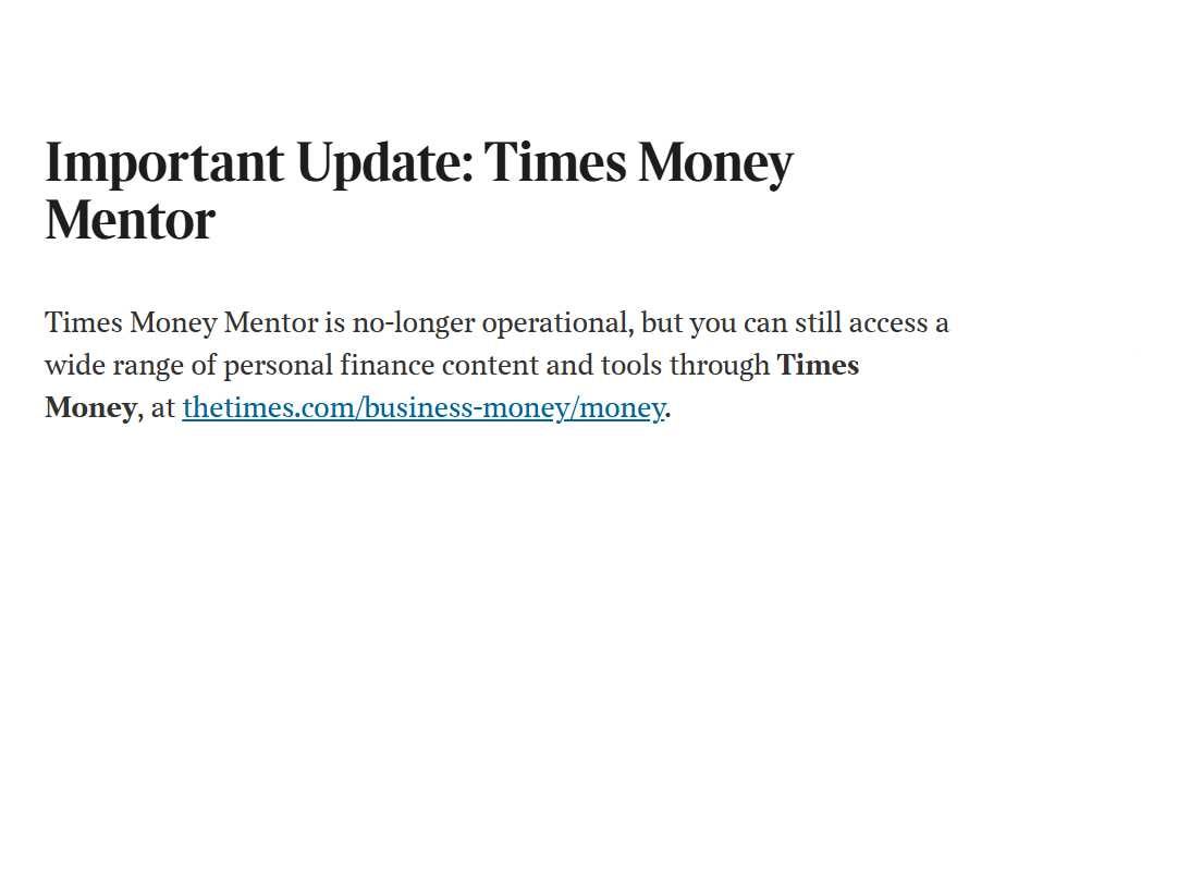 The Times drops free Money Mentor offering in personal finance pivot