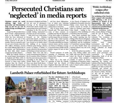 Longstanding Church of England newspaper closes after death of owner