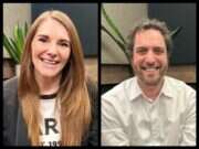 Stephanie Otty and Jamie Fletcher of Radio News Hub