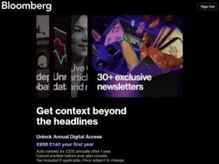 Bloomberg Media reports growing subs, advertising and events revenue
