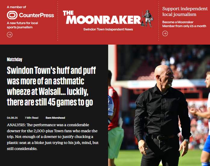 Swindon Town website eyes national expansion with 500 paying subscribers