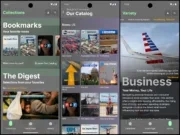 Screenshots from new aggregator app from Smartnews, Newsarc