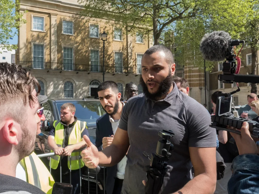 Mohammed Hijab at the Day for Freedom event in Whitehall, London on 6 May 2018