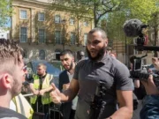 Mohammed Hijab at the Day for Freedom event in Whitehall, London on 6 May 2018