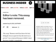 Business Insider and Wired pages that previously contained articles by Margaux Blanchard