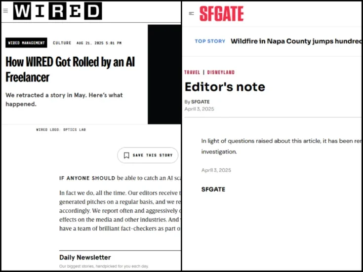 Photo of Wired says ‘AI-written’ story did not have ‘proper fact-check process’