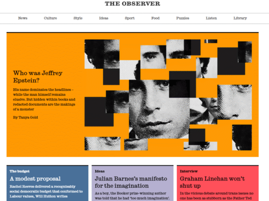 New look Observer website