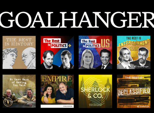 Goalhanger subscribers total hits 250,000.