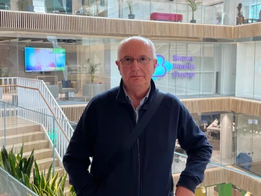 Former Bauer Media news editor in chief John Pickford in the Bauer office