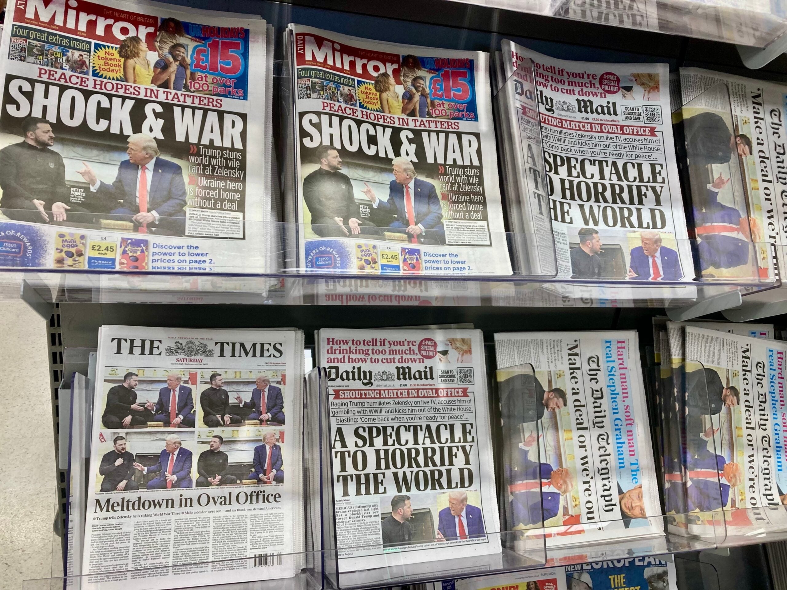 Newsflation: UK newspaper cover prices up 10.2% since Jan 2025