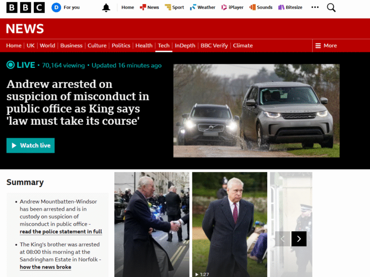 Prince Andrew arrest: How story broke and why he was named by media