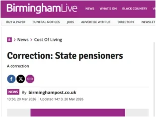 Reach website rapped over 'significantly misleading' pensions headline