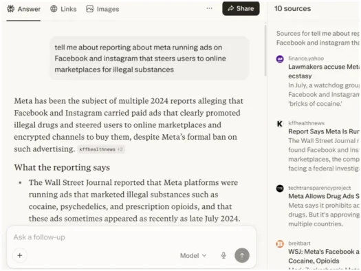 Perplexity response to question about original Wall Street Journal reporting (query posed on 2 March 2026, sources no longer include Wall Street Journal)