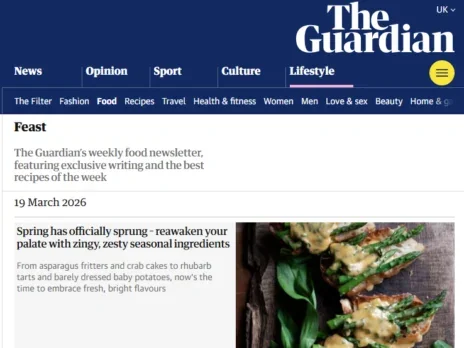Guardian's first Substack experiment is republishing food newsletter