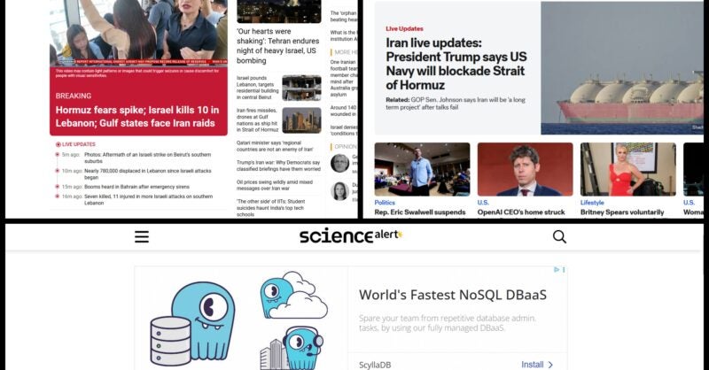 US News Websites See Double-Digit Declines Despite Iran War