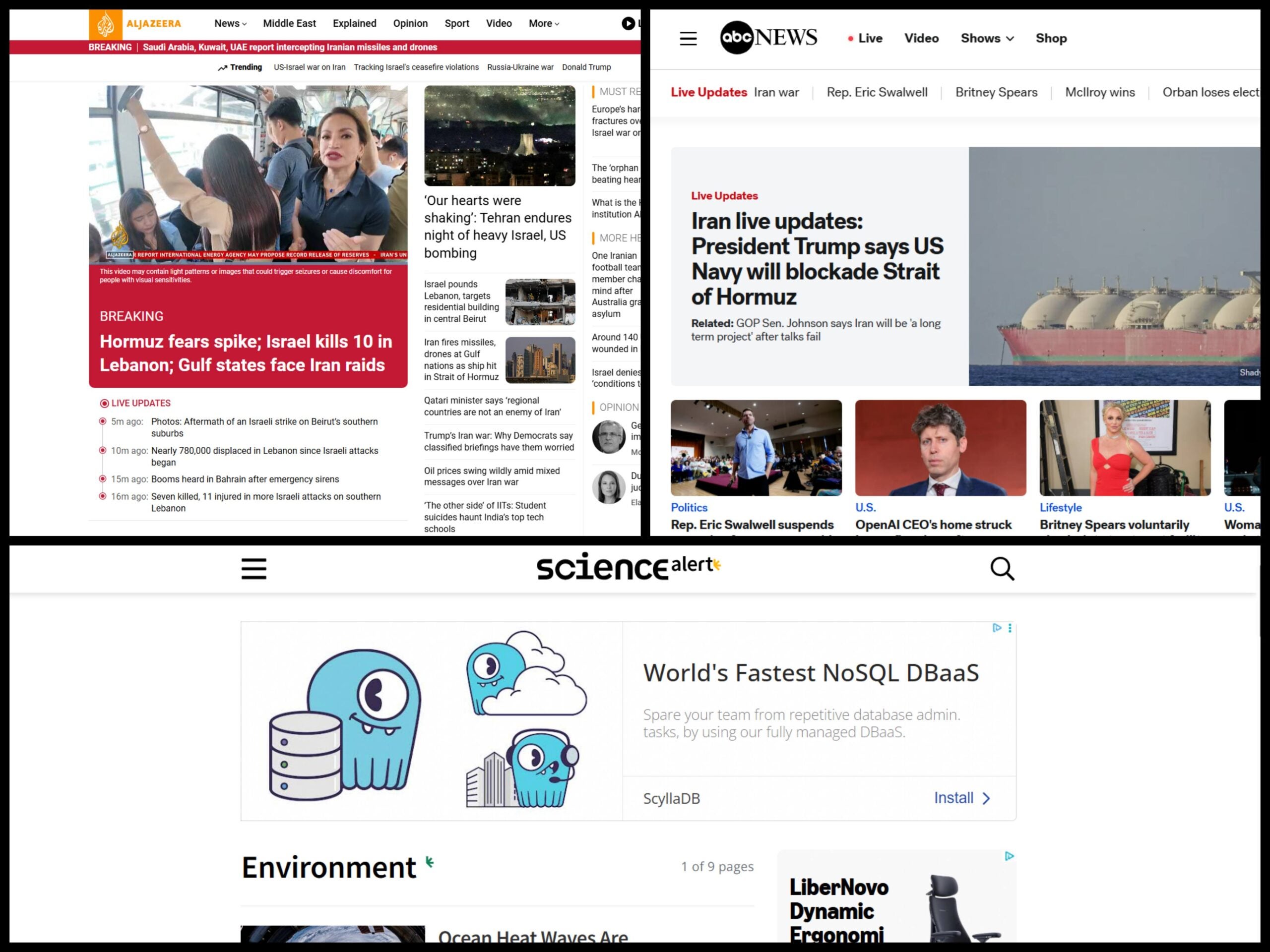 Top 50 US news websites: Double-digit YoY declines at more than half despite Iran war