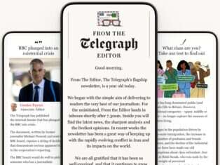 Daily newsletter is Telegraph’s 'biggest source of subscribers' one year after launch