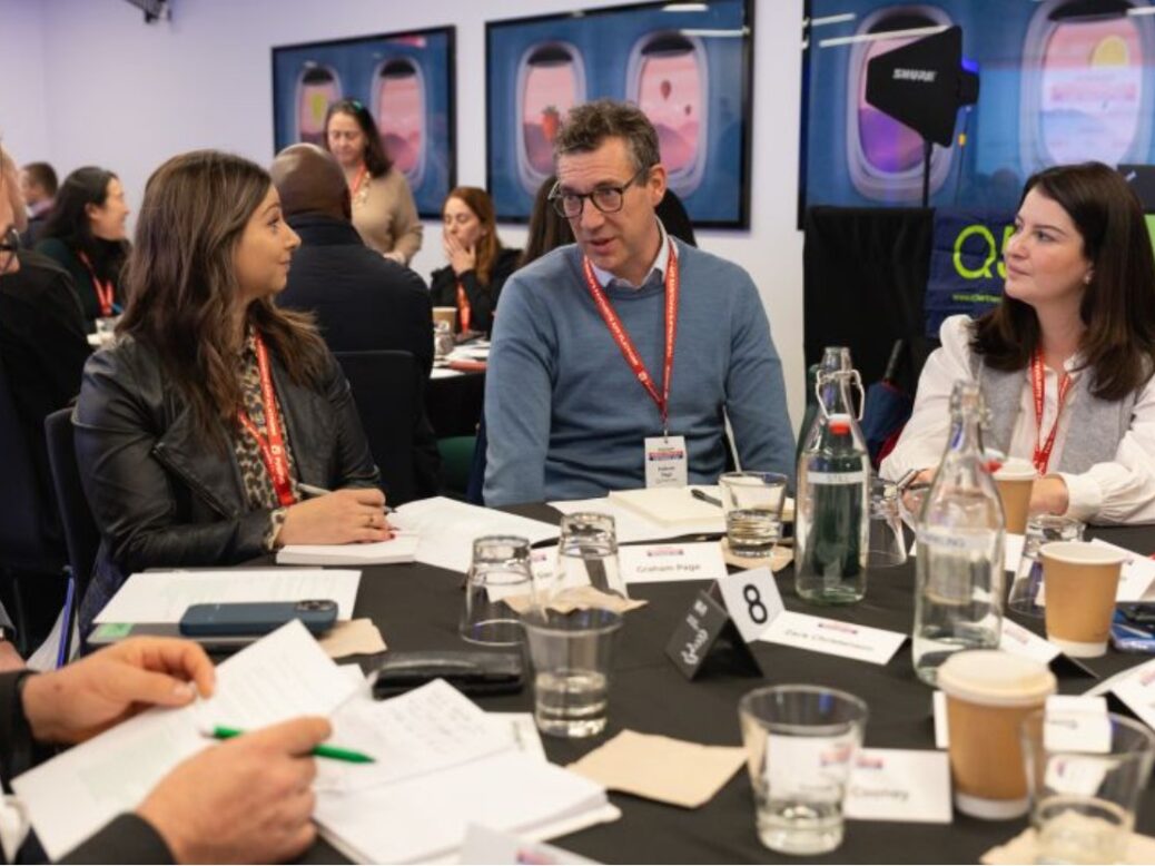 Graham Page from Q5 pictured at the Press Gazette Media Strategy Network USA event