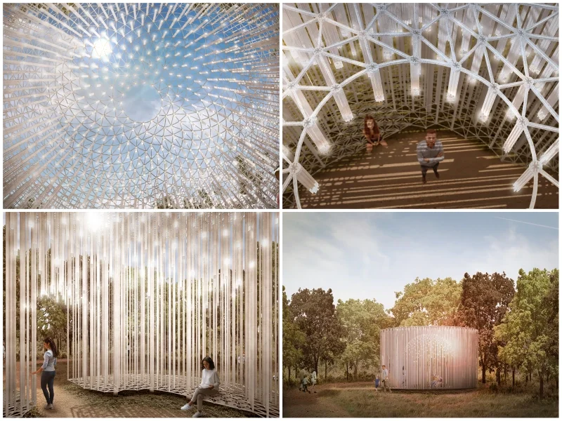 More views of On the Record memorial design by Wolfgang Buttress