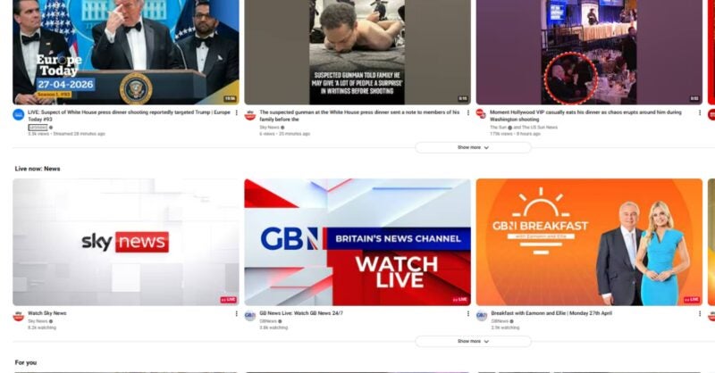 Mediagazer: Top English-language news publishers on YouTube averaged 16% subscriber growth since Jan. 2025; 28 news influencers with 1M+ followers grew subscribers by 20% (Alice Brooker/Press Gazette)