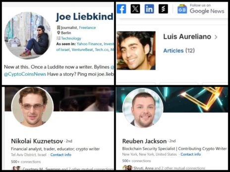 Prolific finance journalists facing questions over identities