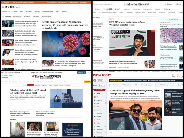 Photo of Top 50 English-language news sites in the world: Indian brands hit hardest by traffic drops in May