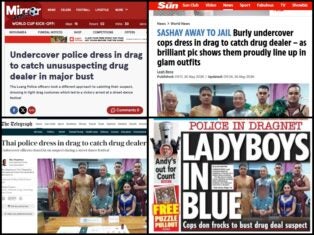 Telegraph, Sun and Mirror hoaxed by AI picture of Thai police in drag