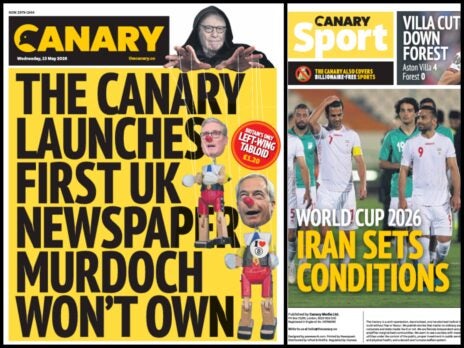 Yellow top: The Canary launching daily left-wing tabloid newspaper