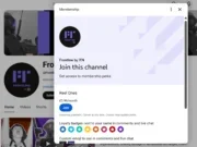 Youtube membership page for Frontline by ITN channel. 'Join this channel - get access to membership perks' is the heading
