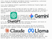 Search-only contract with AI company logos. Montage assembled using ChatGPT.