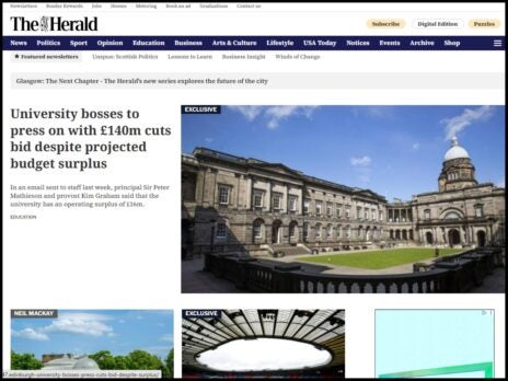 50 biggest news websites in UK: Newsquest's Herald Scotland and Oxford Mail lead growth in May