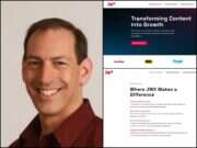John Nardone, CEO of JWX Connatix (left), and homepage screenshots