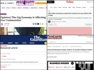 AI in journalism: Live tracker of scandals and mistakes