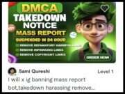 DMCA take-down services are advertising on freelance work portals
