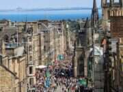 The streets of Edinburgh filled with crowds during Edinburgh Fringe in 2025.