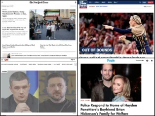 Traffic to 10 biggest US news websites down a third in two years