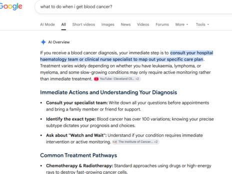 Charity websites hit by rollout of Google AI answers