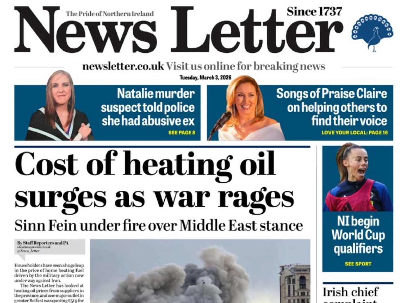 Belfast News Letter editor Ben Lowry made redundant