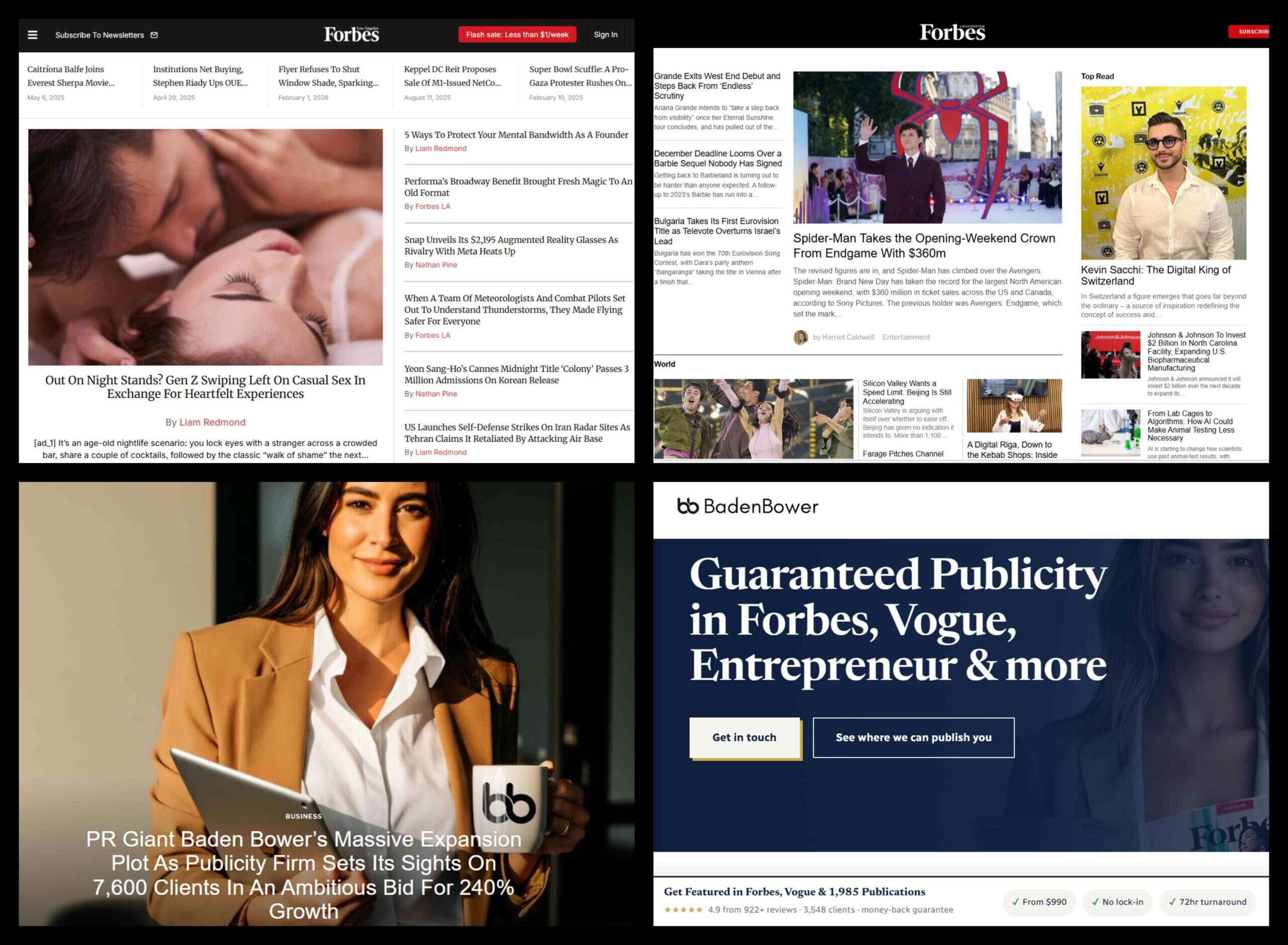 Fake Forbes websites and the PR agency offering guaranteed coverage - at a price