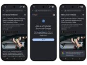 Google 'preferred source' button rolls out for UK publishers. Picture: Google