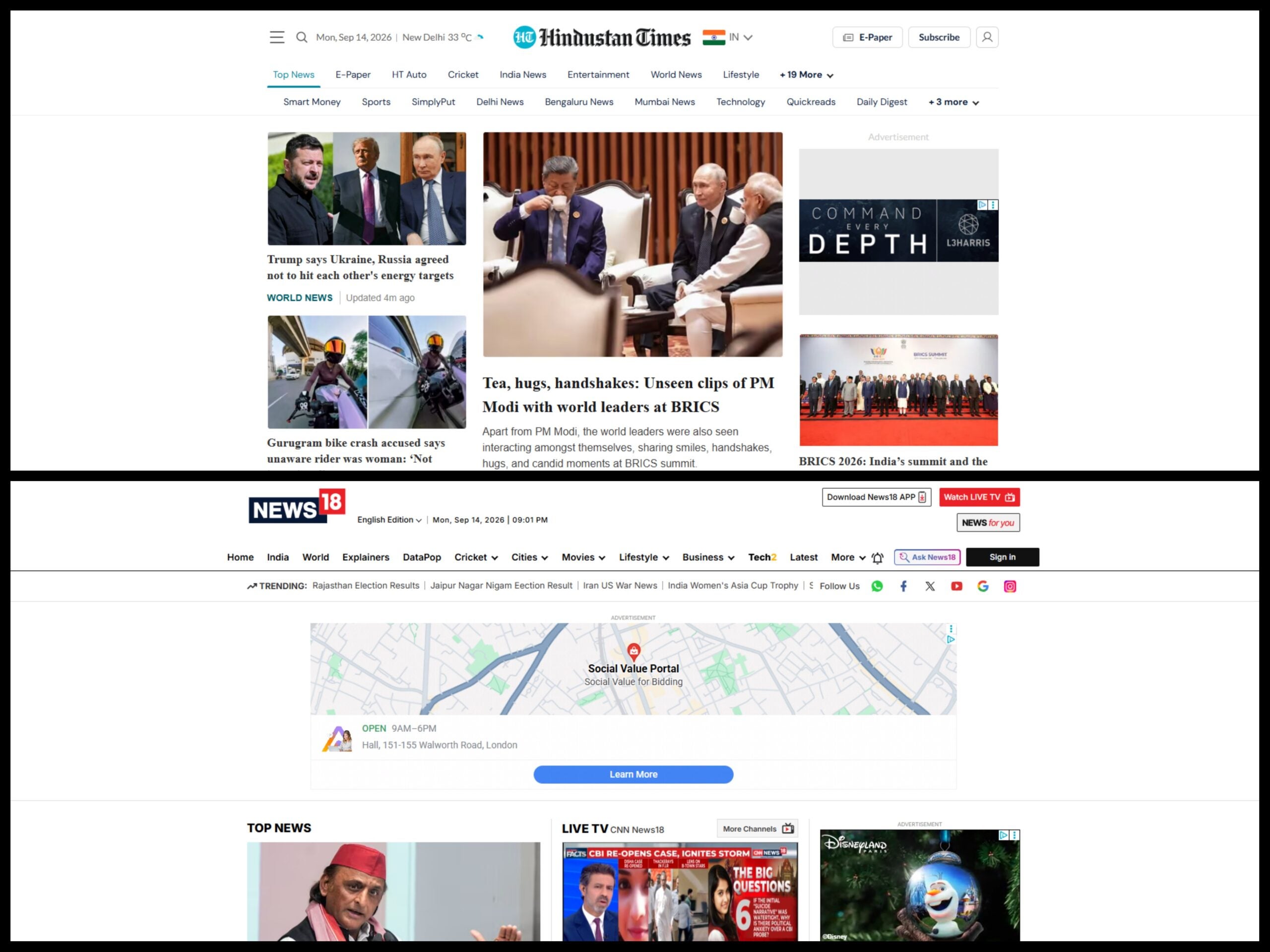 Top 50 English-language news sites in the world: India sites see biggest traffic drops in August