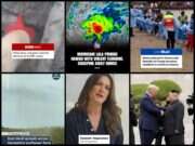 L-R: Tiktok screenshots of BBC News, Fox News, Daily Mail, ITV News, CNN and NBC News.