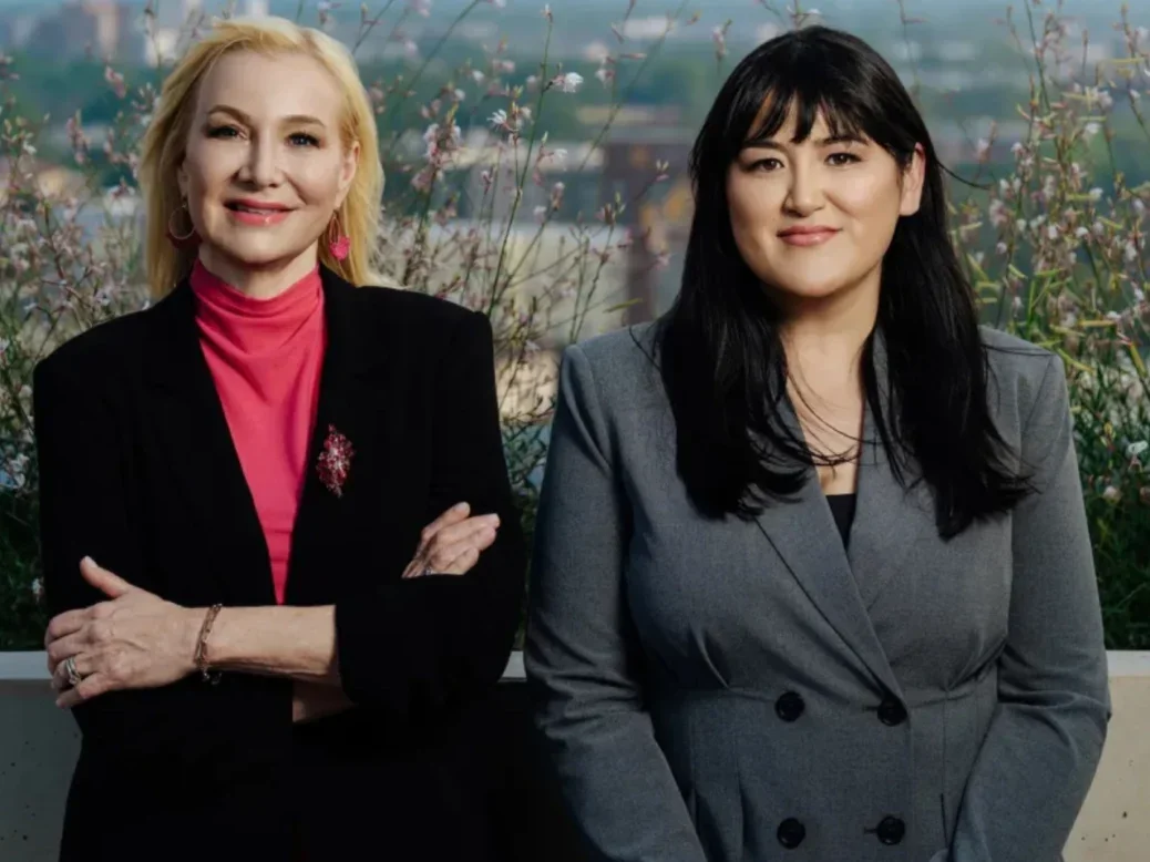 Angie Mock, CEO and publisher of the San Antonio Report and Ashley Alvarado, president and CEO of Texas Public Radio