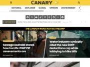 The Canary homepage on 7 September