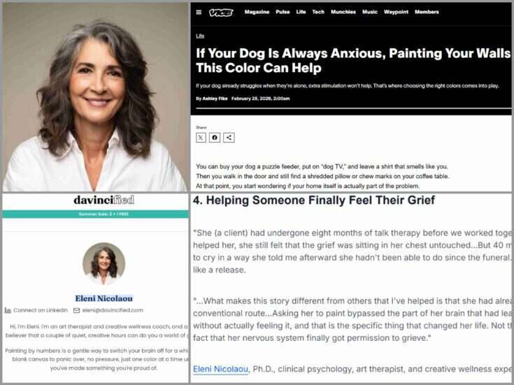 Prominent art therapist quoted by Vice, Forbes and others is AI-generated