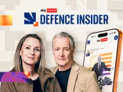 Sky News Defence Insider promo image featuring Deborah Haynes and Michael Clarke
